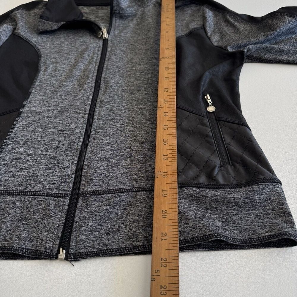 Catherine Malandrino Athletic Running jacket SZ L black & gray - Picture 7 of 12